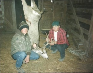 Kevin and I with my third KS archery deer.
