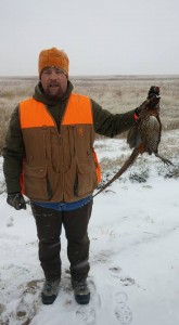 Trav with one hard earned Eastern CO pheasant on a painfully cold day.